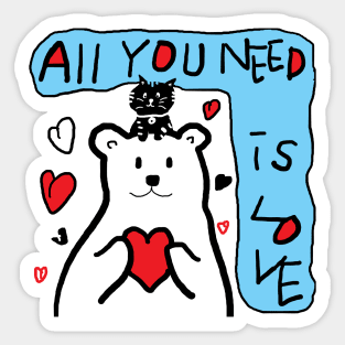 all you need is love Sticker